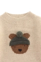 Otroški volneni pulover Donsje Denn Merino Wool Sweater Bear bež 4083501.56.92