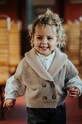 Donsje cardigan de lână pentru bebeluși Nannie Merino Wool Waistcoat uni maro 4085300.56.92
