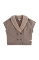 Donsje cardigan de lână pentru bebeluși Nannie Merino Wool Waistcoat 4085300.56.92 maro AW24