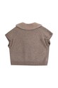 Băieți Donsje cardigan de lână pentru bebeluși Nannie Merino Wool Waistcoat 4085300.56.92 maro