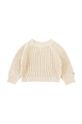 Donsje sweter bawełniany niemowlęcy Jade Sweater 4090200. beżowy AW24