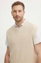 béžová Ľanová vesta Calvin Klein