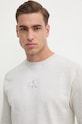 Bavlnený sveter Calvin Klein Jeans sivá J30J325671