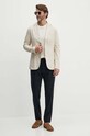Вовняний светр Tommy Hilfiger MW0MW33128 бежевий AW24