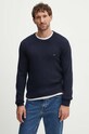 Bavlnený sveter Tommy Hilfiger bavlna tmavomodrá MW0MW35470