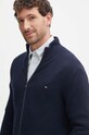 Tommy Hilfiger cardigan din bumbac bleumarin MW0MW35472