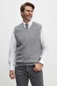 Tommy Hilfiger gilè in cotone grigio MW0MW35473