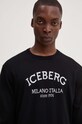 Iceberg pulover de lana negru A001.9005