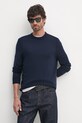 Vuneni pulover Boss Orange mornarsko plava 50501762