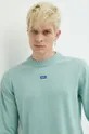 zelená Bavlnený sveter Hugo Blue