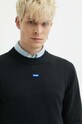 Hugo Blue pulover de bumbac negru 50514698