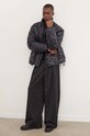 Вовняний светр MSGM 3740MM219S.247569 чорний AW24