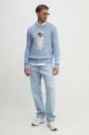 Βαμβακερό πουλόβερ Polo Ralph Lauren μπλε