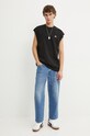 Бавовняна жилетка Tommy Jeans DM0DM19194 чорний