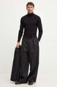 Шерстяной свитер Emporio Armani 6D1MXJ.1MJMZ чёрный AW24