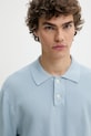 Bavlněné polo tričko Levi's modrá A7294