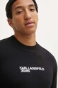 Karl Lagerfeld Jeans sweter bawełniany czarny 241D2000