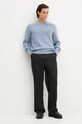 Marc O'Polo sweter z domieszką wełny 429514460504 niebieski AW24