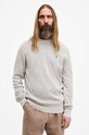 Βαμβακερό πουλόβερ AllSaints AUBREY CREW βαμβάκι γκρί M019KA