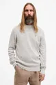серый Хлопковый свитер AllSaints AUBREY CREW Мужской