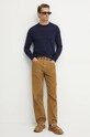 Vlněný svetr United Colors of Benetton 11AHK107L námořnická modř AW24