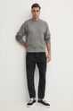 Хлопковая кофта United Colors of Benetton 3P0VU1095 серый SS25