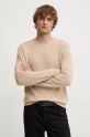 United Colors of Benetton maglione in cachemirie lana beige 1033U105S