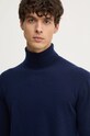 United Colors of Benetton sweter kaszmirowy granatowy 1033U2011