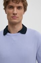 Шерстяной свитер United Colors of Benetton фиолетовой 1002U1G34