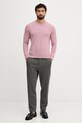 United Colors of Benetton sweter wełniany 1002U1G34 różowy AW25