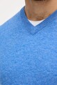 United Colors of Benetton sweter wełniany 1002U1G34 niebieski