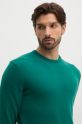 Шерстяной свитер United Colors of Benetton 1002U1G34 зелёный