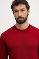 United Colors of Benetton sweter wełniany bordowy 1002U1G34