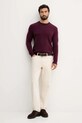 United Colors of Benetton sweter wełniany 1002U1G34 bordowy AW25