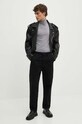 Theory sweter wełniany M0781705 szary AW24