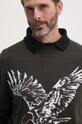 Vlnený sveter Armani Exchange zelená 6DZM1C.ZMM9Z