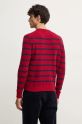 United Colors of Benetton sweter wełniany 103MK107U bordowy NC24