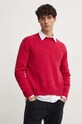 Vlněný svetr United Colors of Benetton 103MU108N červená AW24