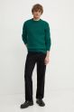 United Colors of Benetton sweter wełniany 1344U108H turkusowy NC24