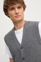 United Colors of Benetton vesta de lana gri 1344U601H