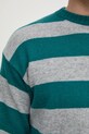 United Colors of Benetton sweter wełniany 18AYK107Y turkusowy