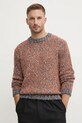 Свитер с примесью шерсти United Colors of Benetton оранжевый 116NU108M