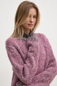 United Colors of Benetton pulover din amestec de lana roz 116NU108M