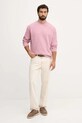 Bavlněná mikina United Colors of Benetton 3NMEU109T růžová AW25