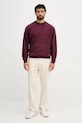 United Colors of Benetton hanorac de bumbac 3NMEU109T burgundia AW25