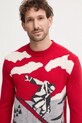 Вовняний светр United Colors of Benetton червоний 1244K108R