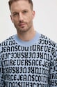 Vlnený sveter Versace Jeans Couture modrá 77GAFM03.CMN91