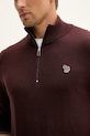 Pulover s primesjo volne PS Paul Smith M2R.531XZ.N22226 bordo