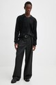 Кашемировый свитер The Kooples HPUL29023K чёрный AW24