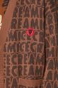 ICECREAM kardigan z domieszką wełny Text Print Cardigan IC24215